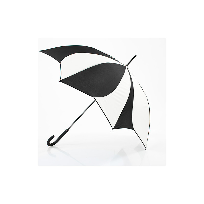 Parapluie original Pierre Cardin Sunflowers blanc et noir