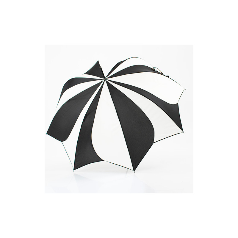 Parapluie original Pierre Cardin Sunflowers blanc et noir