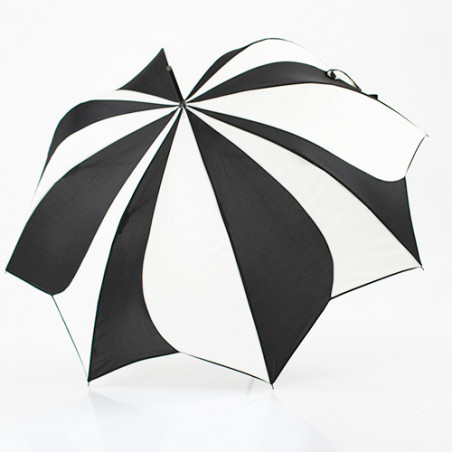 Parapluie original Pierre Cardin Sunflowers blanc et noir