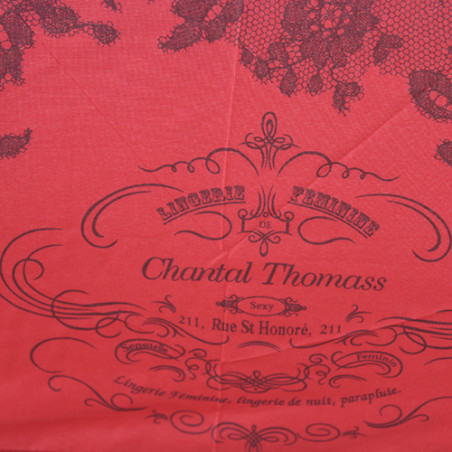Parapluie ultra plat rouge Chantal Thomass