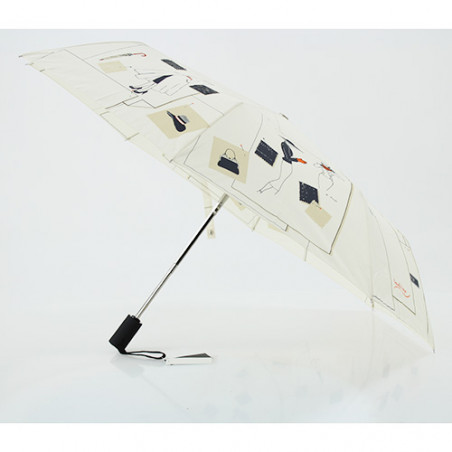 Parapluie pliable ivoire haute couture P. Vaux