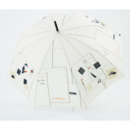 Parapluie canne haute couture ivoire Pierre Vaux