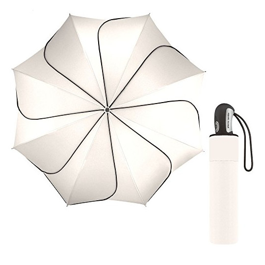 Parapluie Automatique Pierre Cardin Pliant Safari - Couleur Beige - Neuf Avec étiquettes