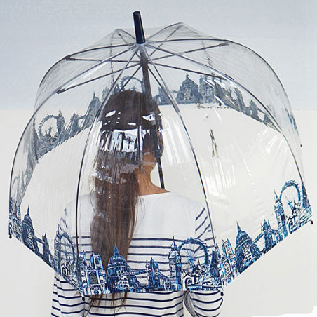Parapluie transparent cloche London par Fulton