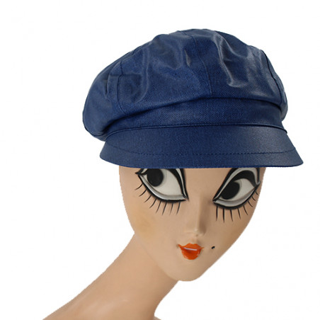 Casquette de pluie bleu marine femme