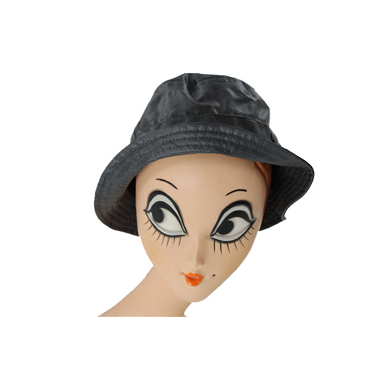 Chapeau de pluie pliable noir