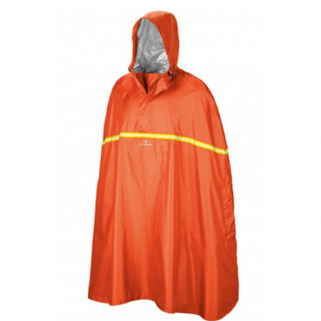 Poncho de pluie idéal vélo orange