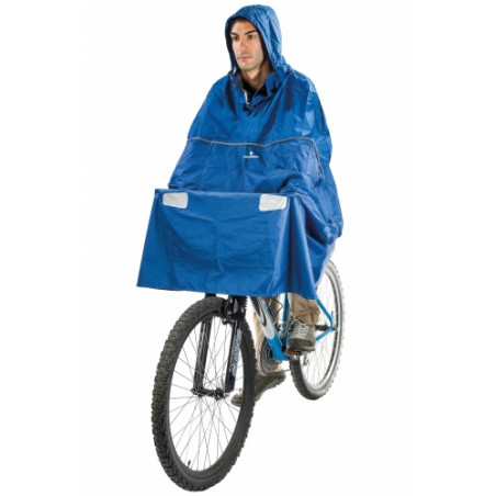 Poncho de pluie idéal vélo bleu