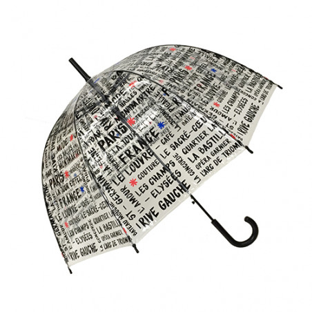 Parapluie transparent parisienne