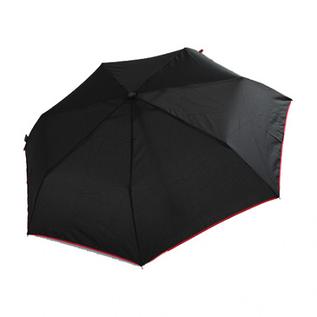 Parapluie solide noir et rouge pliant automatique