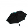 Parapluie solide noir et turquoise pliant automatique