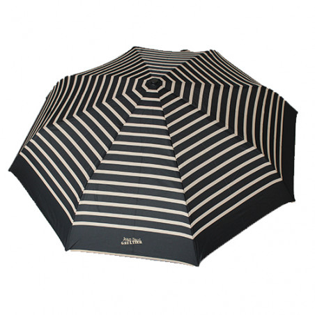 Parapluie pliant imprimé marin ivoire et marine Jean Paul Gaultier