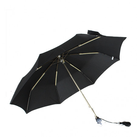 Parapluie pliant noir fantaisie