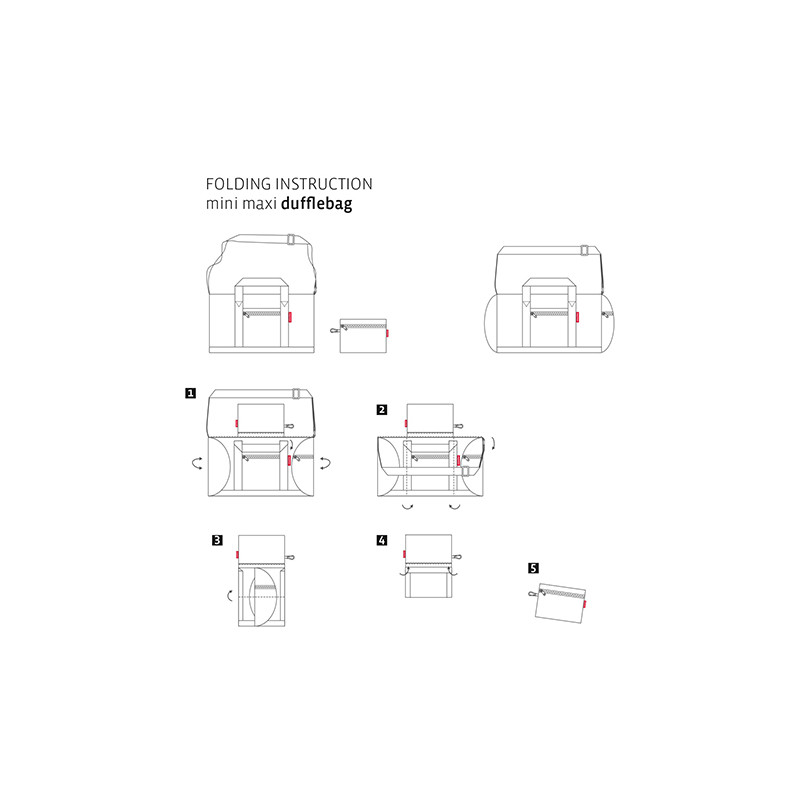 Petit sac de sport pliable orange