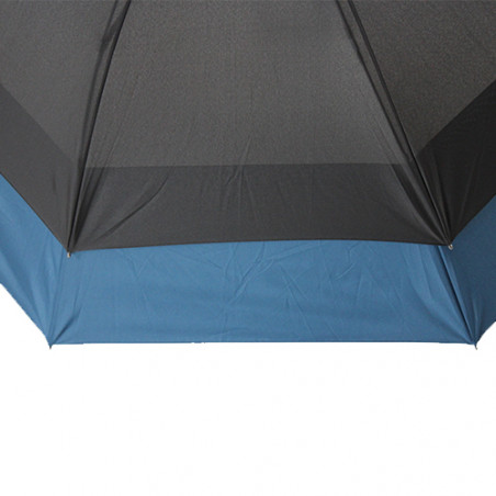 Grand parapluie tempête double extension bleue