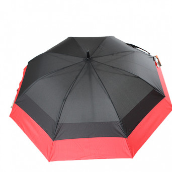 Grand parapluie tempête double extension rouge