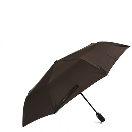 Parapluie pliant homme couleur chocolat CERRUTI 1881