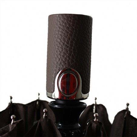 Parapluie pliant homme couleur chocolat CERRUTI 1881