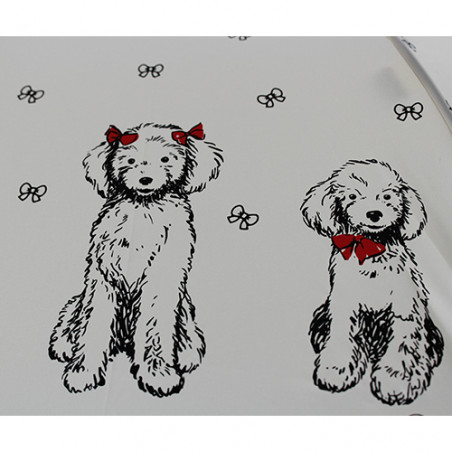 Grand parapluie femme motif chien fripon