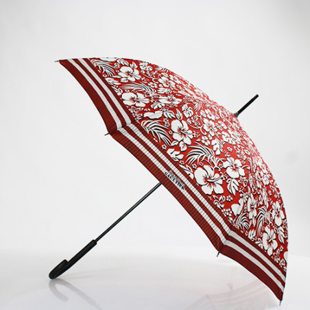 Parapluie canne rouge hawai Jean Paul Gaultier