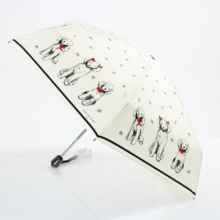 Mini parapluie pliant femme motif chien fripon