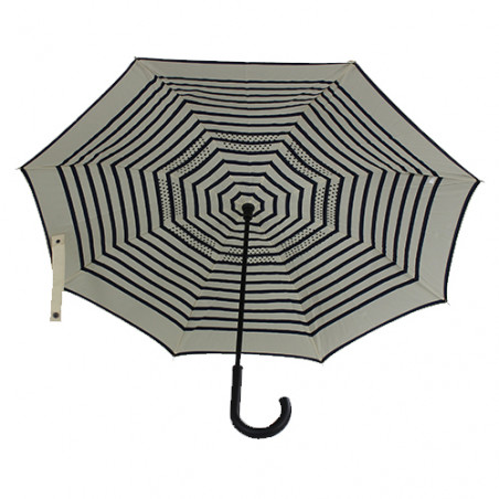 Parapluie inversé marinière Jean Paul Gaultier