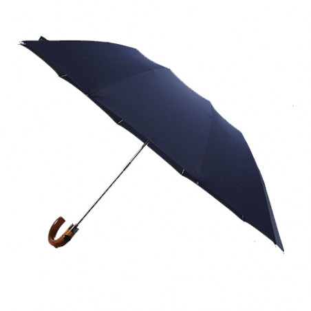 Parapluie pliant bleu marine fabriqué en France
