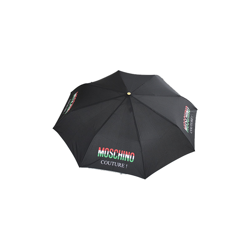 Parapluie noir pliant Moschino couture