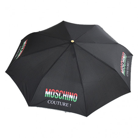 Parapluie noir pliant Moschino couture