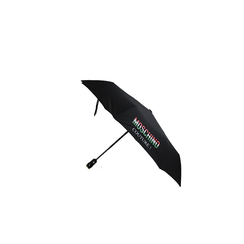 Parapluie noir pliant Moschino couture