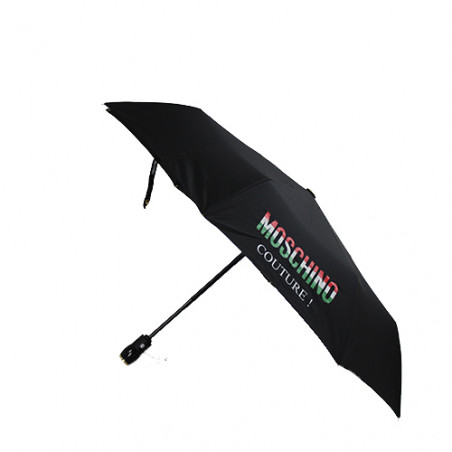 Parapluie noir pliant Moschino couture