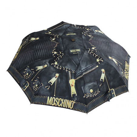 Parapluie pliant perfecto noir par Moschino