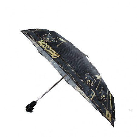 Parapluie pliant perfecto noir par Moschino