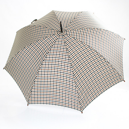 Parapluie canne écossais beige marque anglaise