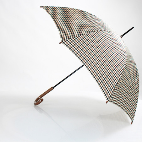 Parapluie canne écossais beige marque anglaise