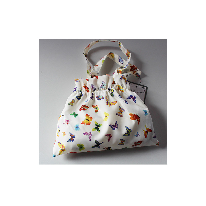 Parapluie ultra plat pochon papillons multicolores 