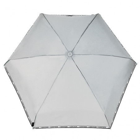 Petit parapluie pliant solide ouverture et fermeture automatique gris et noir