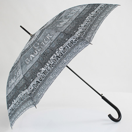 Parapluie canne original noir et blanc Jean Paul Gaultier