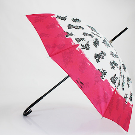 Parapluie Chantal Thomass noir et rose fushia
