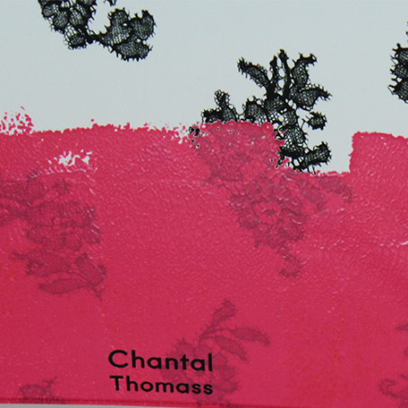 Parapluie Chantal Thomass noir et rose fushia