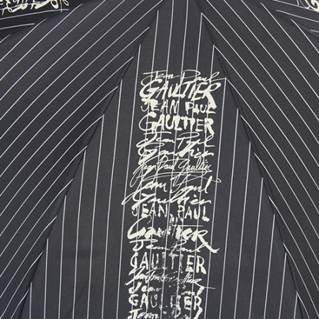 Parapluie jacquard rayé signatures Jean Paul Gaultier