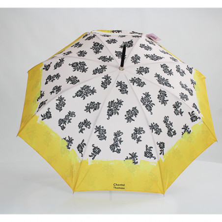 Parapluie Chantal Thomass noir et jaune soleil