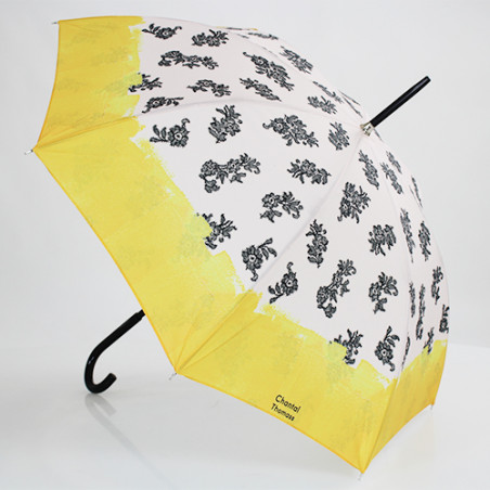 Parapluie Chantal Thomass noir et jaune soleil