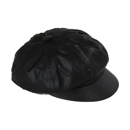 Casquette de pluie noire pour femme