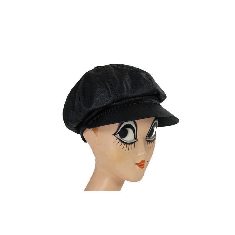 Casquette de pluie noire pour femme