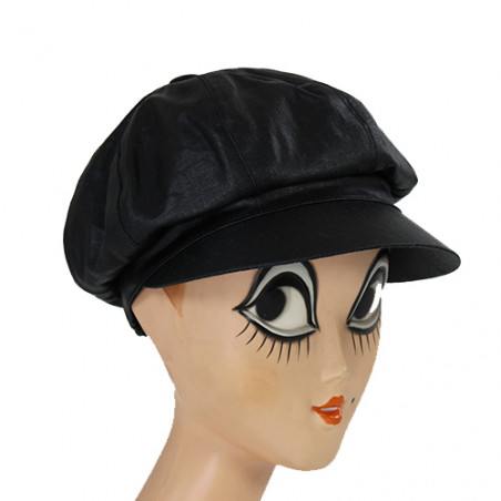 Casquette de pluie noire pour femme