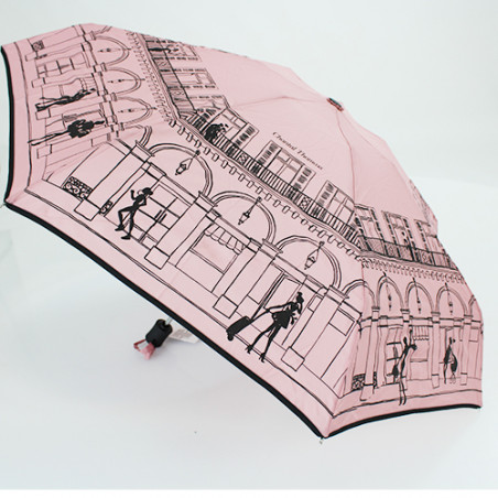Parapluie pliable rose Paris Chantal Thomass