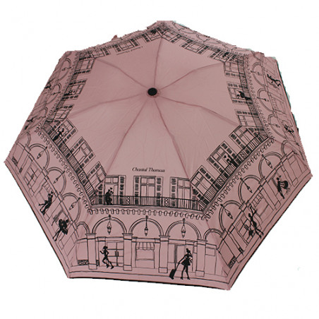 Parapluie pliable rose Paris Chantal Thomass