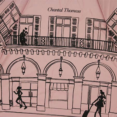 Parapluie pliable rose Paris Chantal Thomass