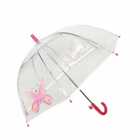 Parapluie transparent enfant girly